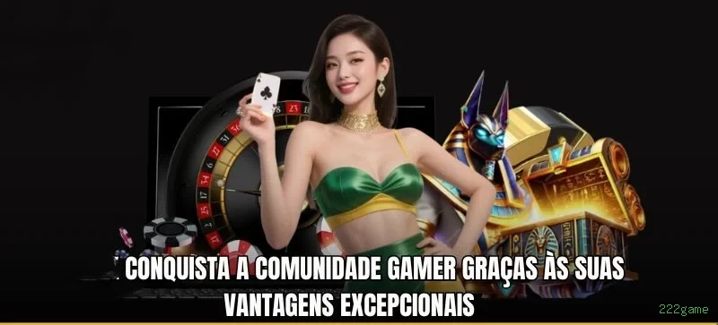 Imagem promocional da 222game mostrando a plataforma e suas vantagens